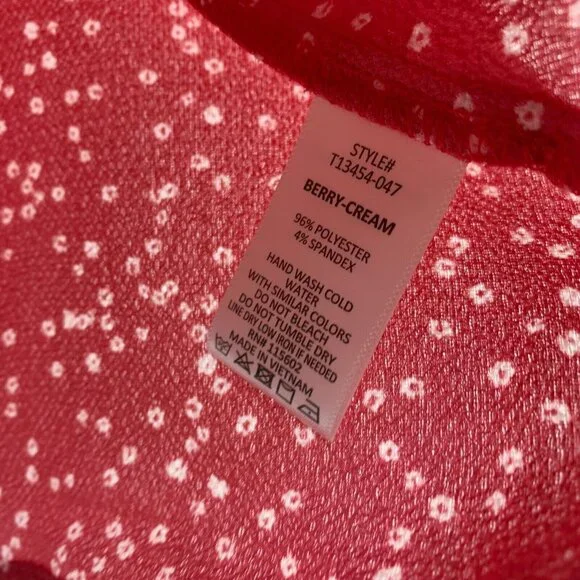 Lush Top Red Devon Knot Front Cami Blouse Sleeveless NWT - Picture 5 of 8